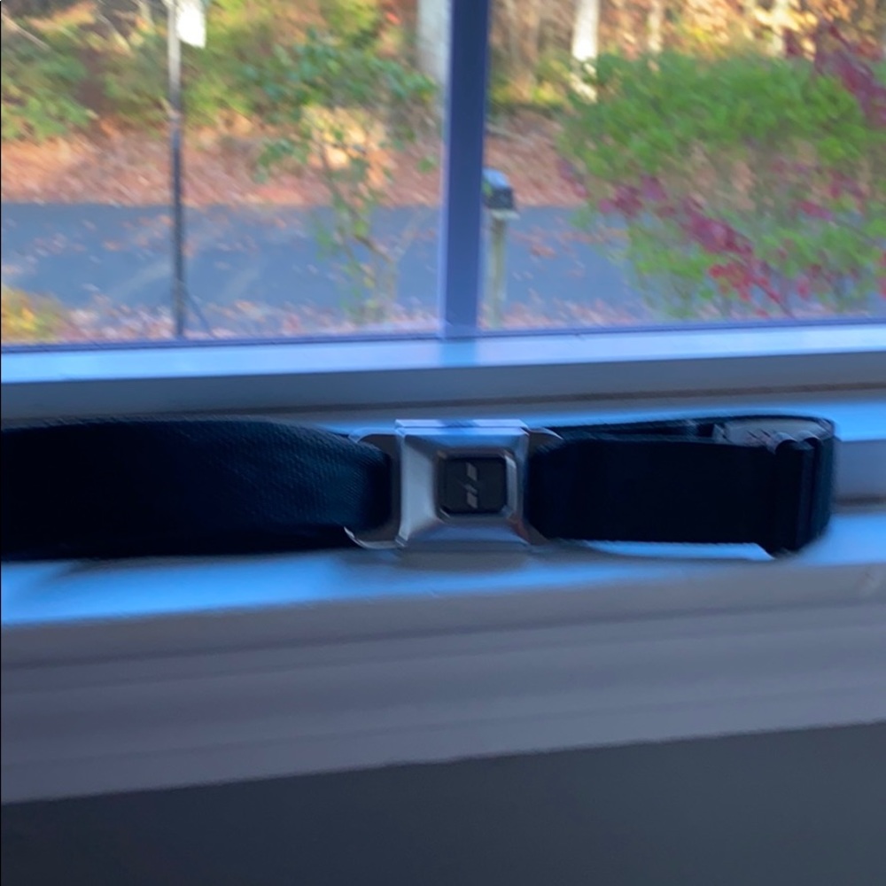 Black seatbelt belt